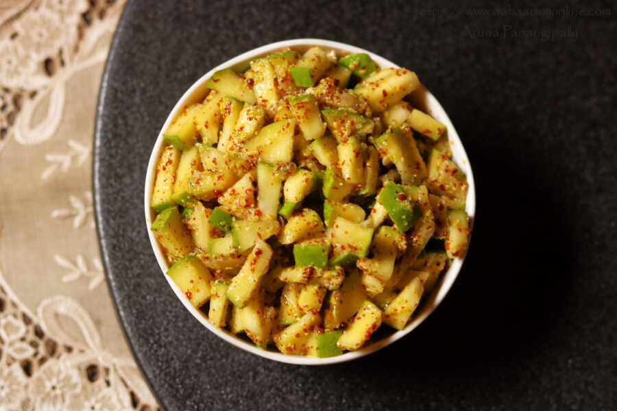 Ava Baddalu | Instant Mango Pickle with Mustard Powder from Andhra Pradesh