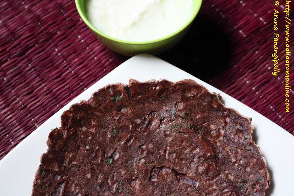 Ragi Rotti | Nachni Roti | Unleavened Bread Made with Finger Millet Flour