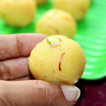 Muger Mithai is a delicious Bengali Moong Dal Laddu