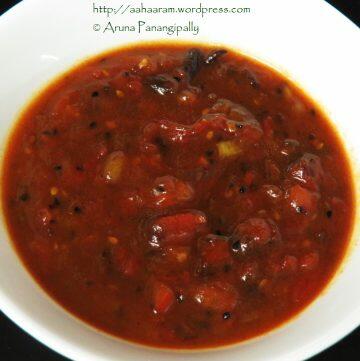 Bengali Tomato Khejur Aamshottor Chutney | Bengali Style Tomato, Date, and Mango Leather Chutney