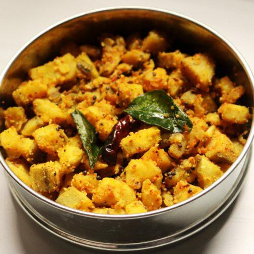 Aratikaya Menthi Podi Kura | Andhra Fenugreek-flavoured Raw Banana Curry