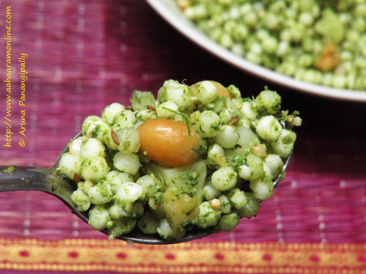 Spoonful of Green, Spicy Sabudana Khichdi
