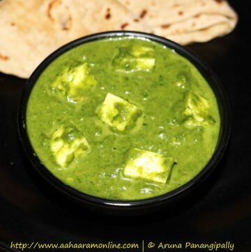 Palak Paneer with Green Garlic Chives and Spring Onions