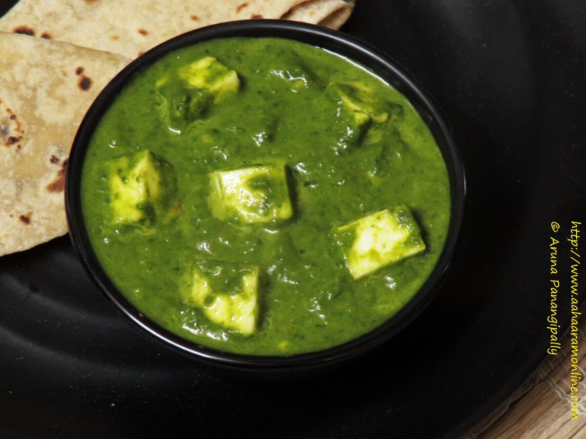 Saag Paneer with Green Garlic Chives and Spring Onions