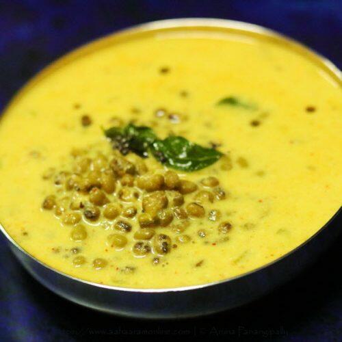 Khatta Moong or Khatta Mug: A Gujarati Moong ki Kadhi