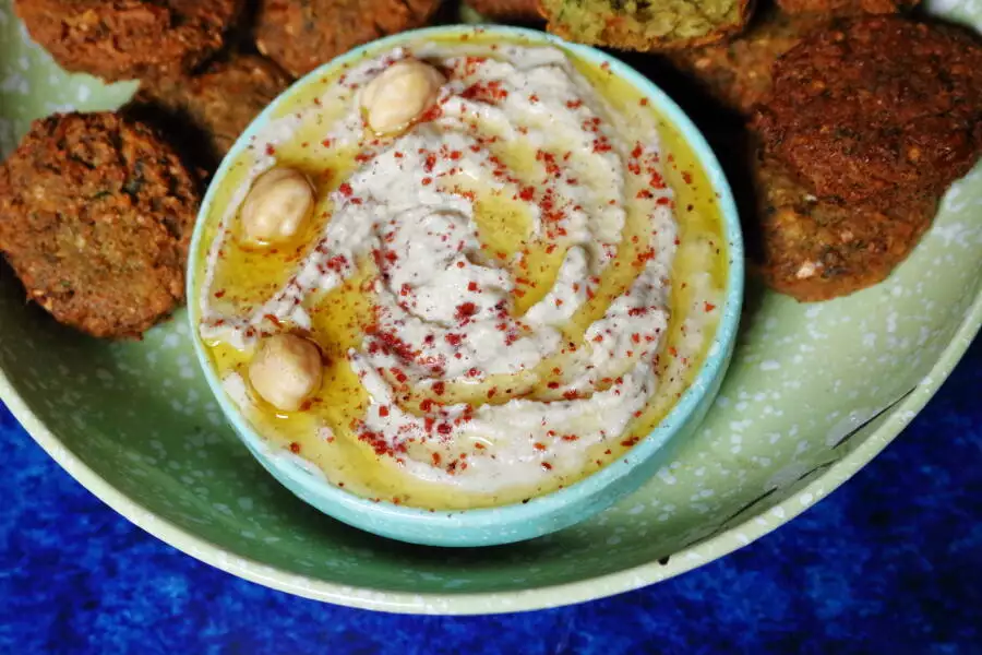 Sumac Hummus with Falafel