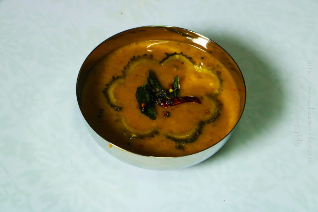 Karela Sambar | Bitter Gourd Sambar