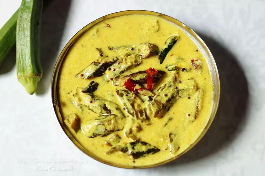 Dahiwale Bhindi is fried ladyfinger (okra) in yogurt
