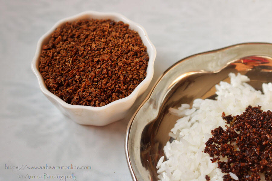 Vamu Kharam | Sundried Carom Seeds and Green Chilli Powder