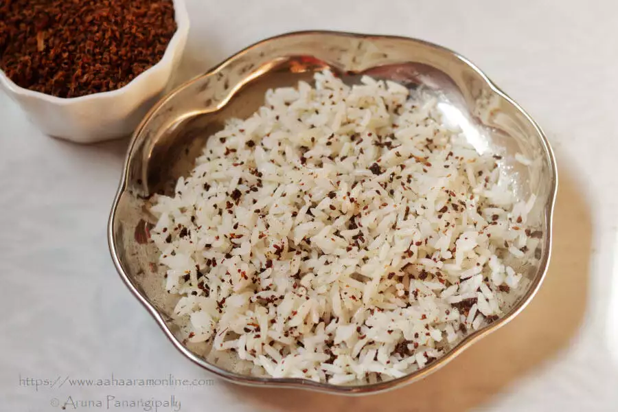 Vamu Kharam Mixed with Rice