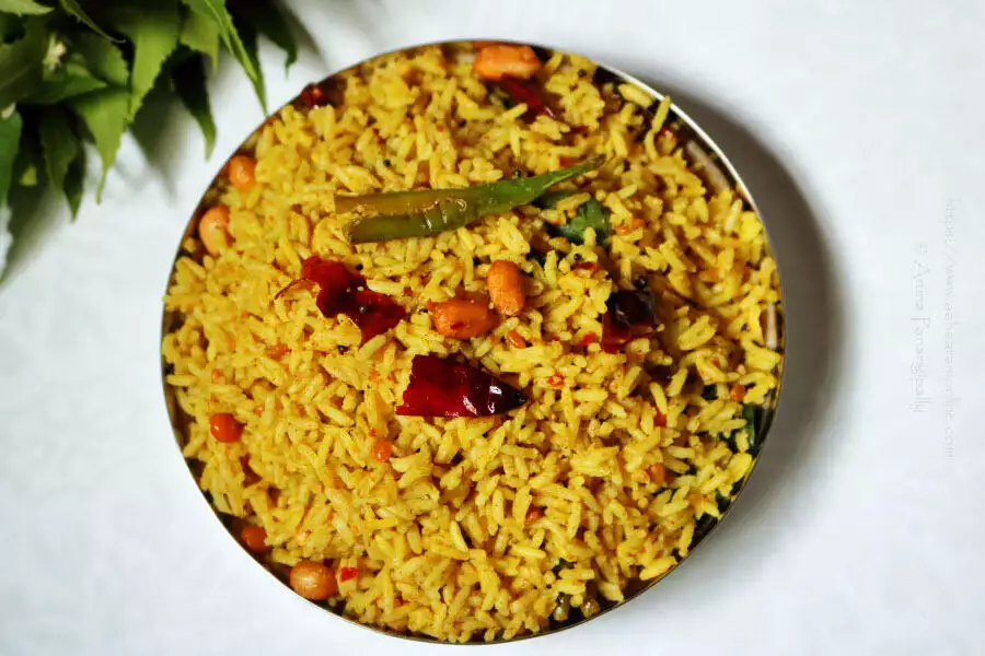 Nuvvula Chintapandu Pulihora | Tamarind Rice with Roasted Sesame Powder