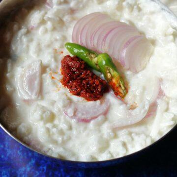 Chaddannam: Curd Rice with Onions and Chillies Fermented Overnight