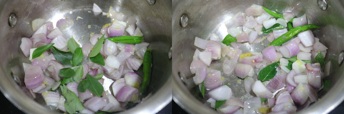 Add curry leaves and mix well.
