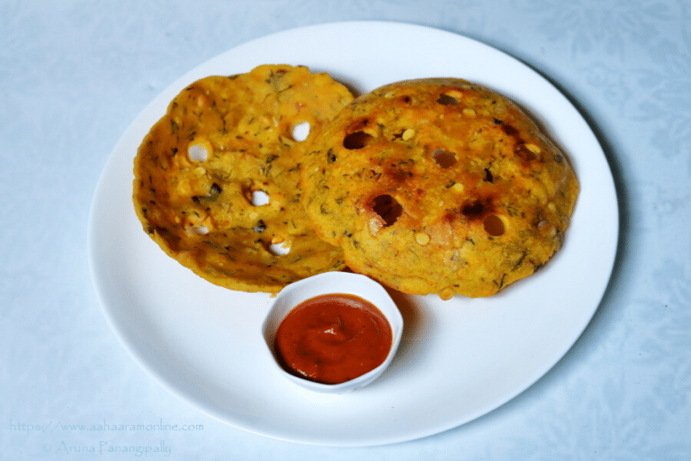 Sarva Pindi A Crisp Rice Flour Roti from Telangana ãhãram