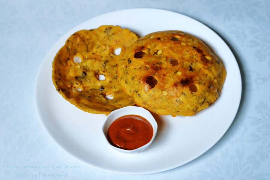 Crisp Rice Flour Roti from Telangana  
