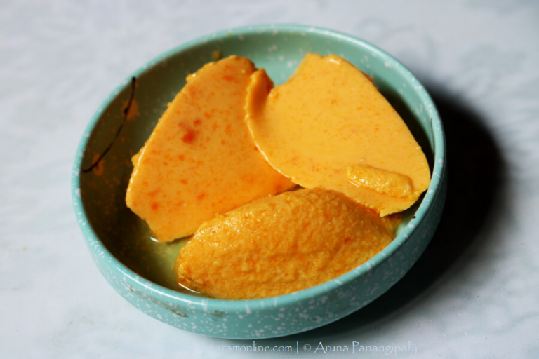 Mango Bhapa Doi | Bengali Aam Doi | Steamed Yogurt with Mango
