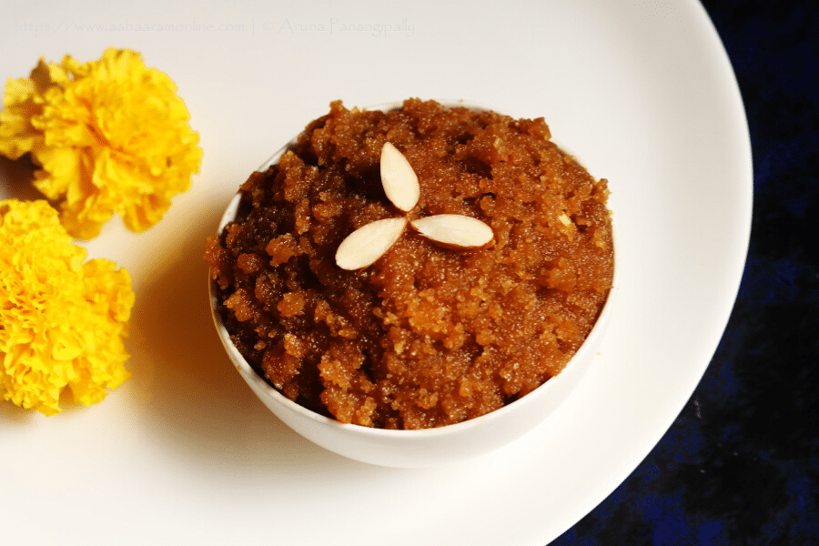 Rava Kesari with Jaggery | Rava Jaggery Sheera