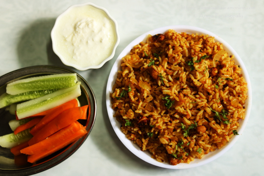 South Indian Tomato Rice | Thakkali Sadam | Tomato Annam