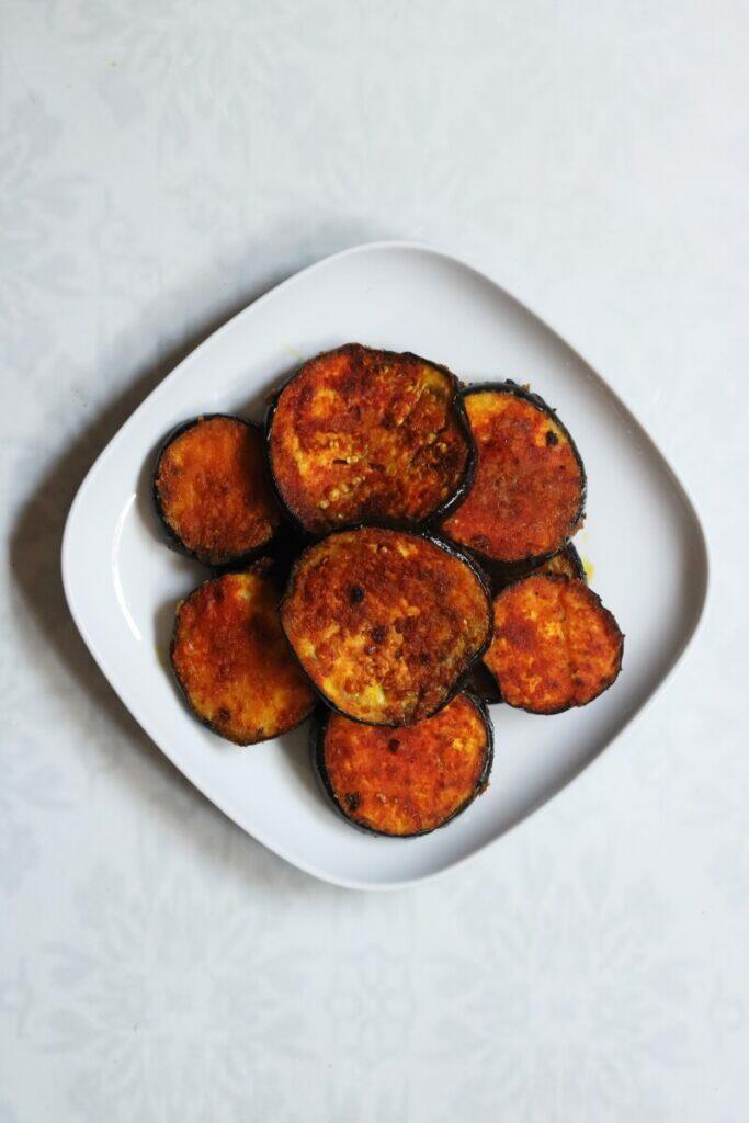 Vangyache Kaap: The vegan, gluten-free, pan-fried eggplant slices from Maharashtra in India
