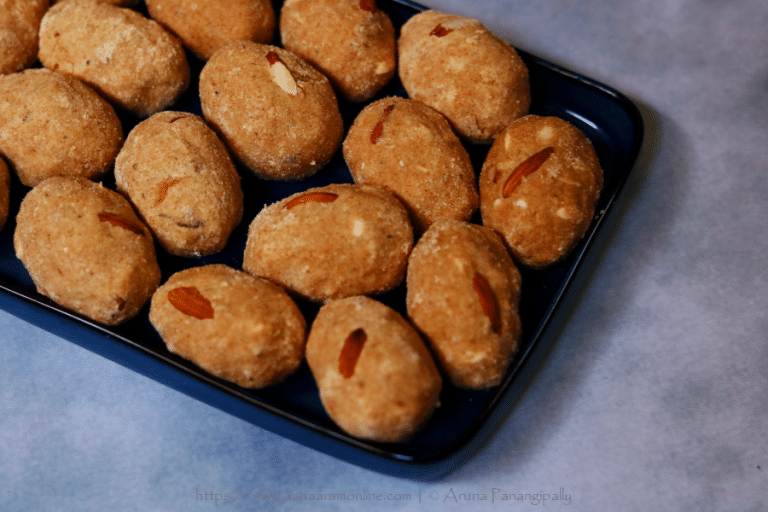 Aate ki Pinni | Punjabi Wheat flour, Ghee and Dryfruit laddoo