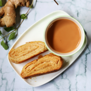 Ginger Mint Tea with Milk | Pudina Adrak Chai
