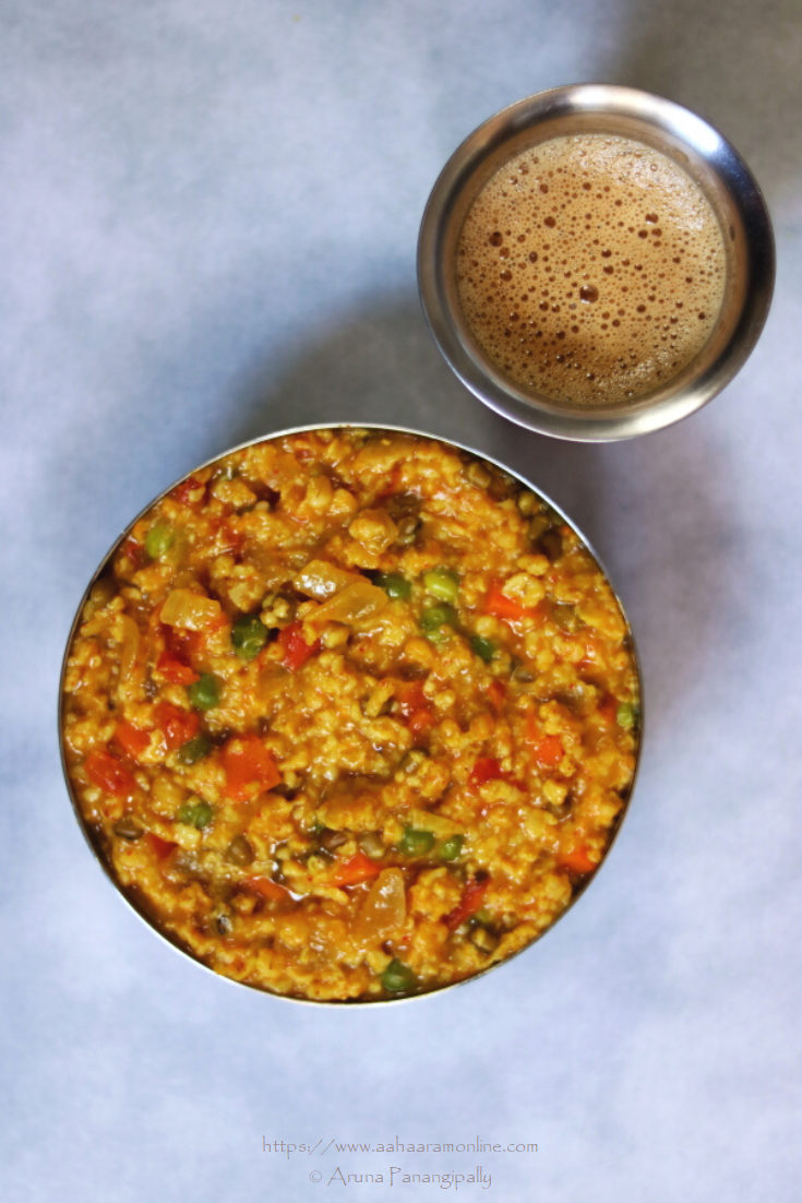 Masala Oats: Indian Savoury Oats with Vegetables and Sprouts | ãhãram
