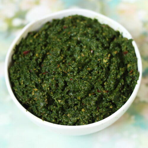 Andhra Methi Chutney Menthi Kura Pachadi Fenugreek Leaves Chutney