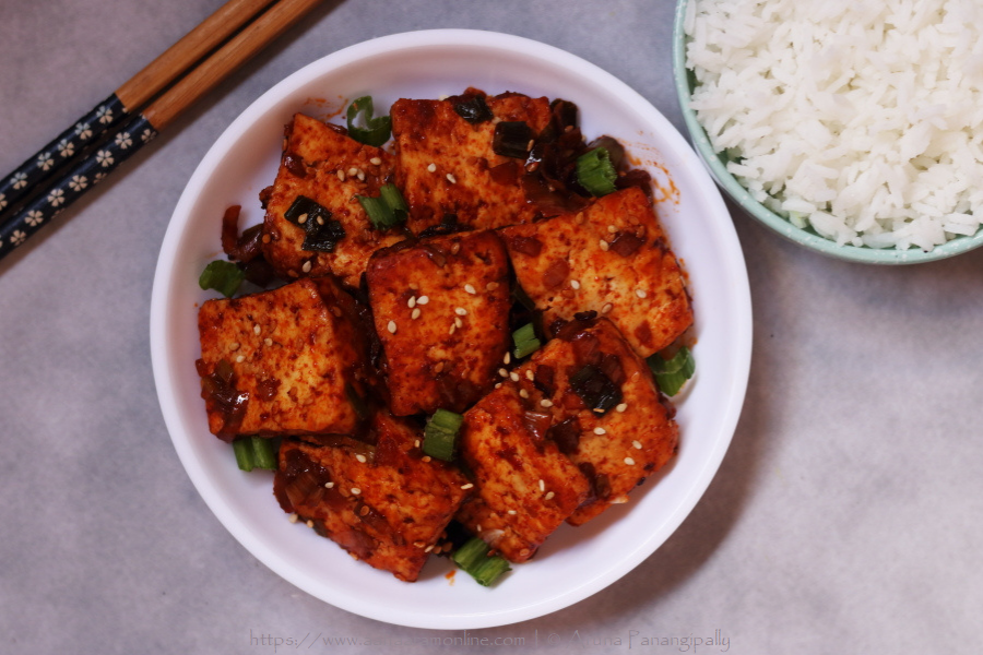 Spicy Korean Braised Tofu