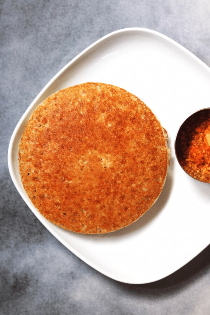 Bin Dosa: A thick pancake made in a Kadhai or Wok. This is a low potassium, renal diet recipe as well.