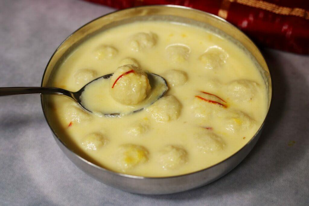 A Close-up of Sudha Sindhu, a Bengali Sweet