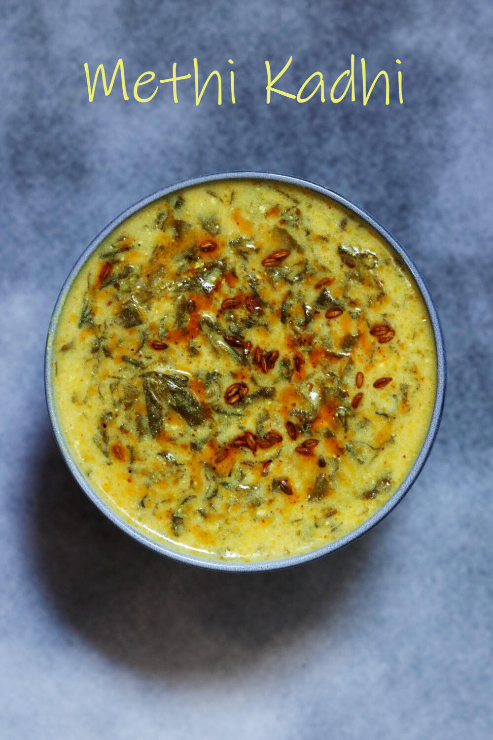 Methi Kadhi Fresh Fenugreek Leaf and Yogurt Curry ãhãram