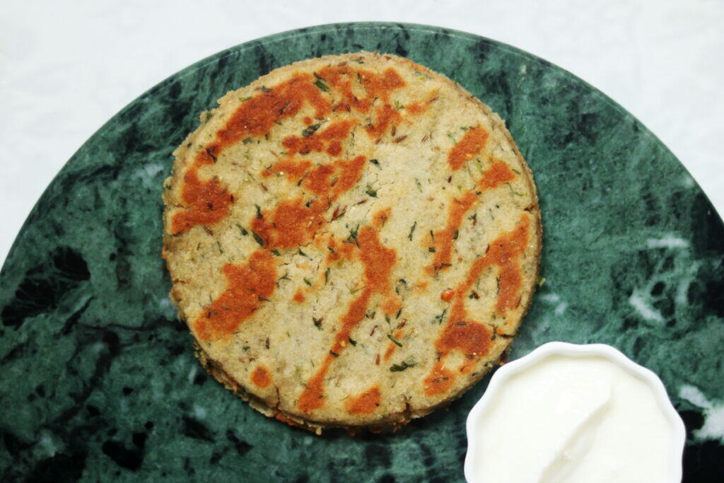Rajgira Thalipeeth or Upvasache Thalipeeth is a gluten-free Amaranth Flour Pancake served on Ekadashi fasts and Navratri Upvas.
