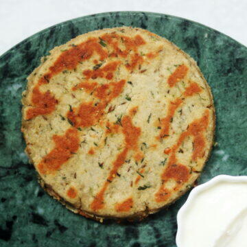 Rajgira Thalipeeth or Upvasache Thalipeeth is a gluten-free Amaranth Flour Pancake served on Ekadashi fasts and Navratri Upvas.