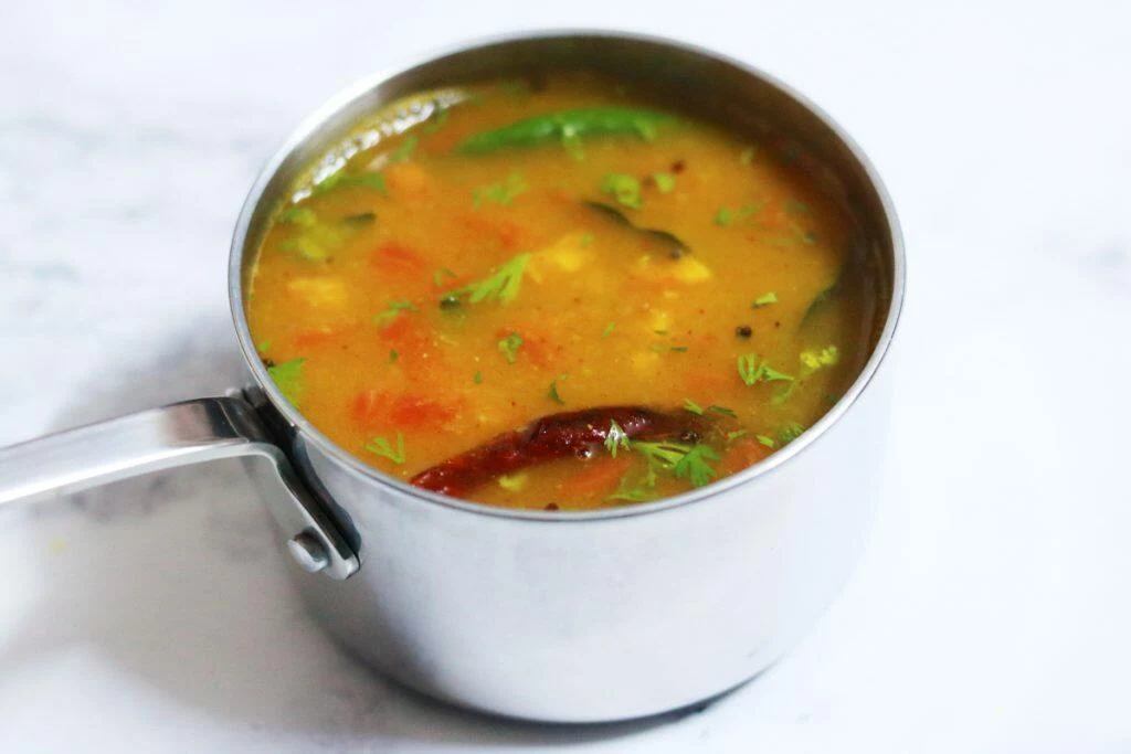 This delicious, slightly sweet, mildly spicy Mosambi Rasam or Sweet Lime Rasam is a traditional recipe from Tamil Nadu.