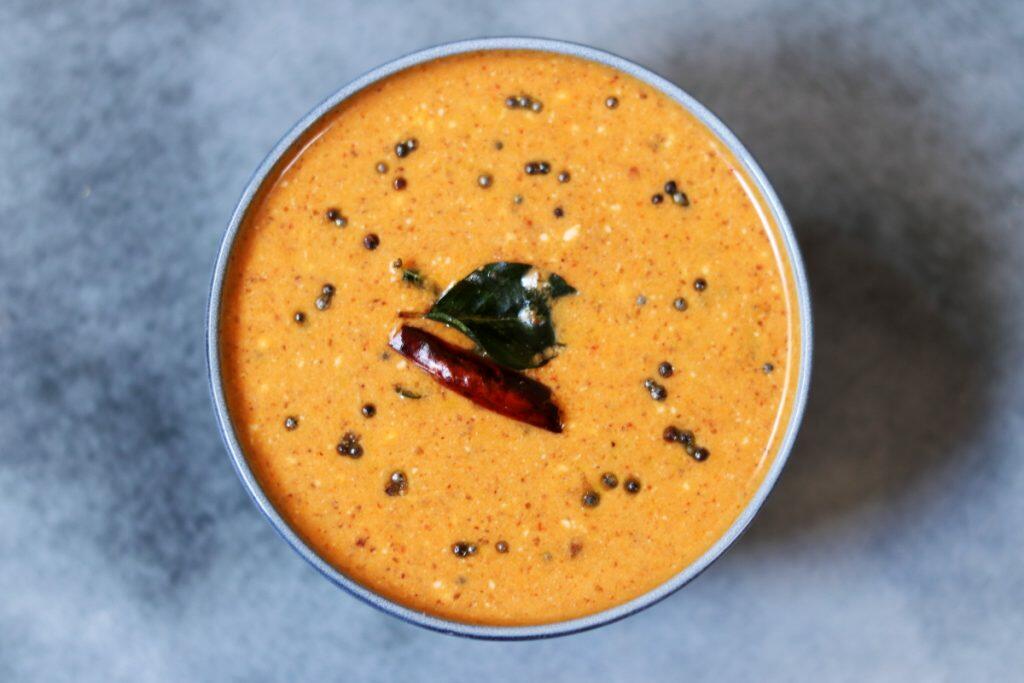 Menthe Tambuli | Fenugreek Flavoured Yogurt Menthe Tambuli is a delicious yogurt flavoured with a coconut-fenugreek-cumin-chilli paste. It is served with rice.