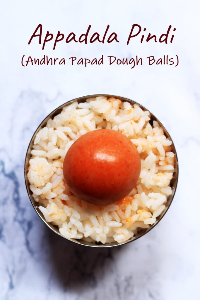 Appadala Pindi, the Andhra Papad Dough Balls eaten with rice