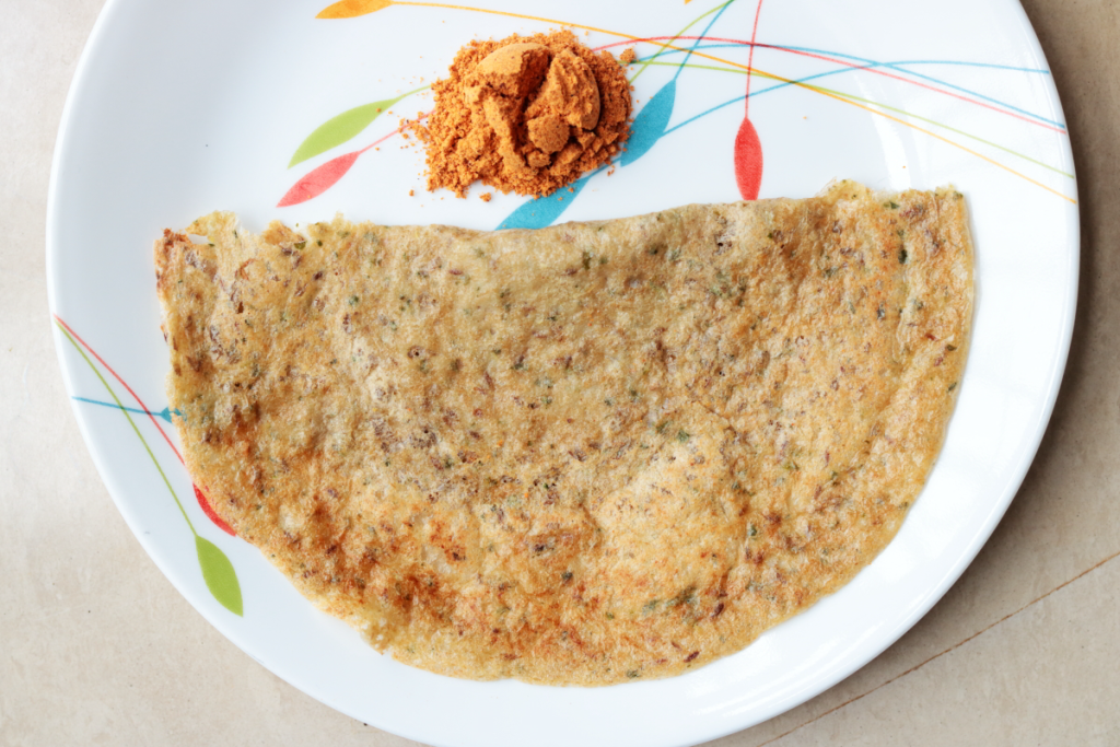 Vegan, gluten-free Oats Dosa; the crisp and delicious Indian-style Oats Crepe