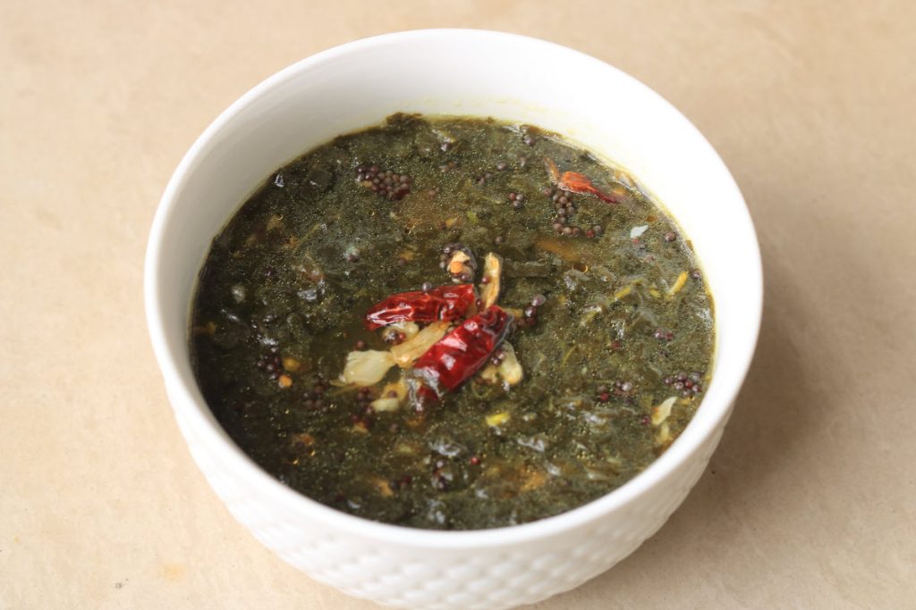 Gongura Pulusu or the tangy Red Sorrel Stew from Andhra Pradesh in South India