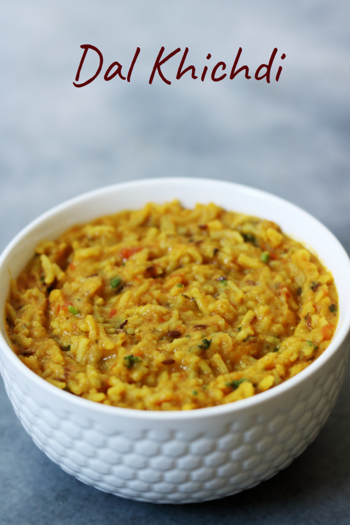 Restaurant-style or Dhaba-style Dal Khichdi, made with rice and 3 types of lentils.