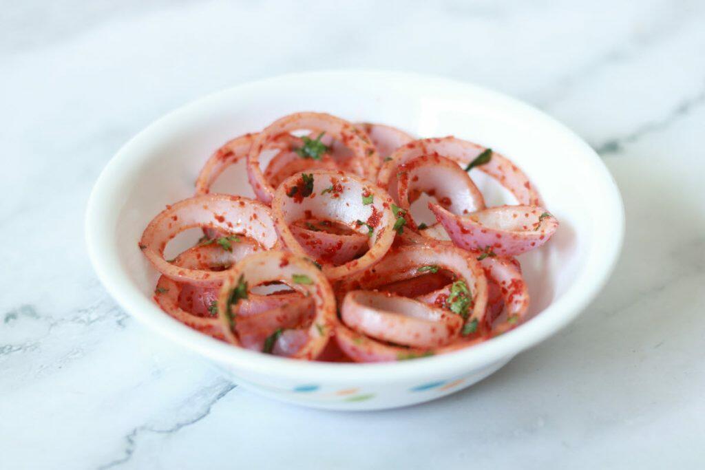Lachha Pyaz | Laccha Onion | Indian Onion Salad Laccha Pyaz, also sometimes called Laccha Onion, is a much-loved Onion Salad in North India