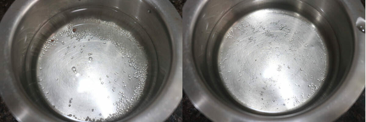 Water with Sugar and salt dissolved in it.