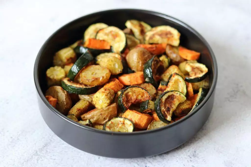 Roasted Vegetables made in an oven.