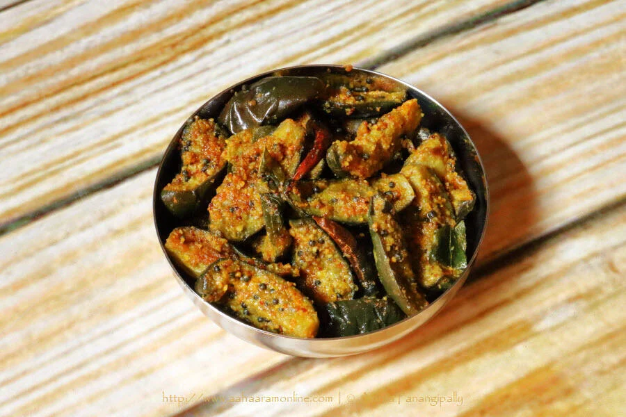 Menthi Podi Veysina Vankaya Kura